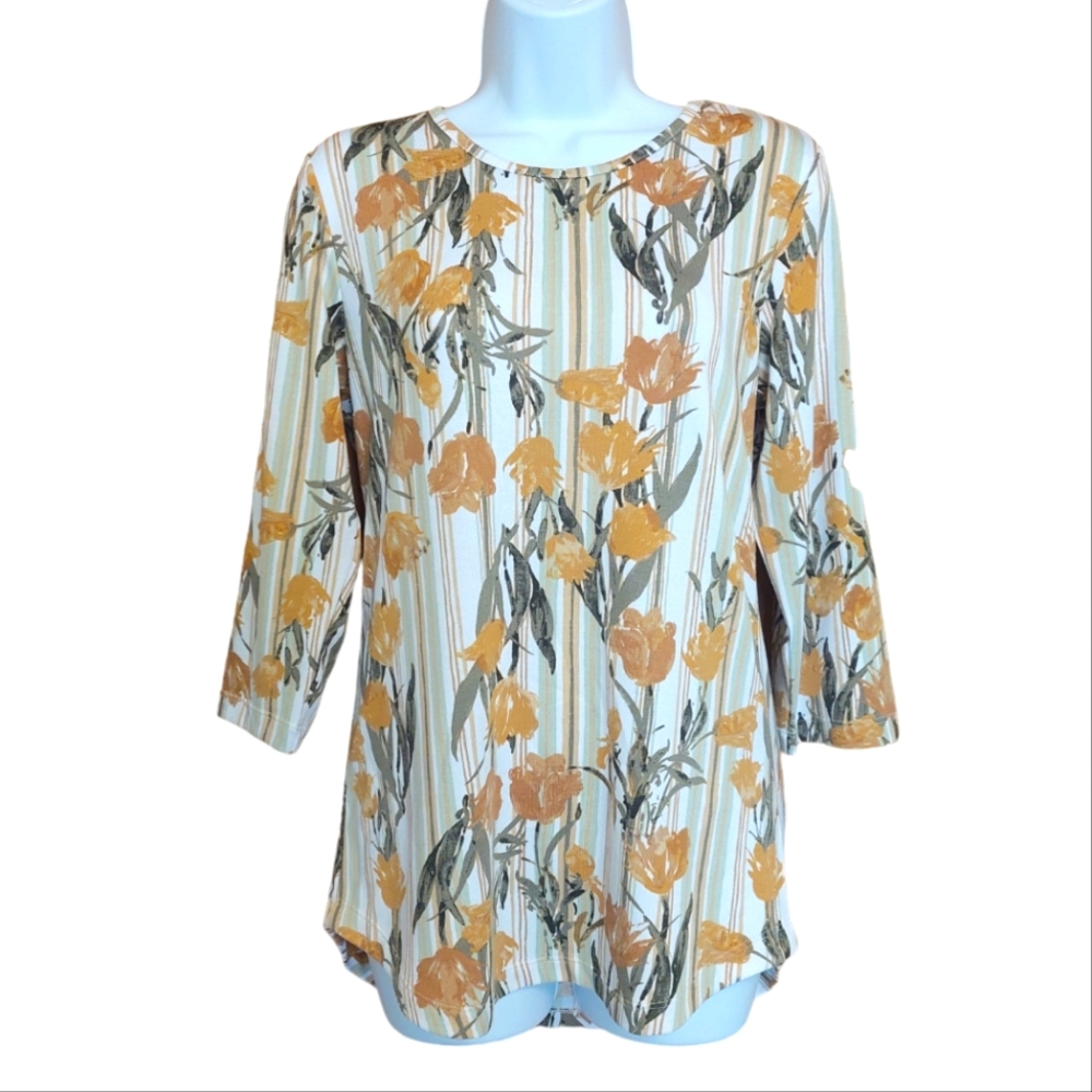 Denim & Co. Floral top